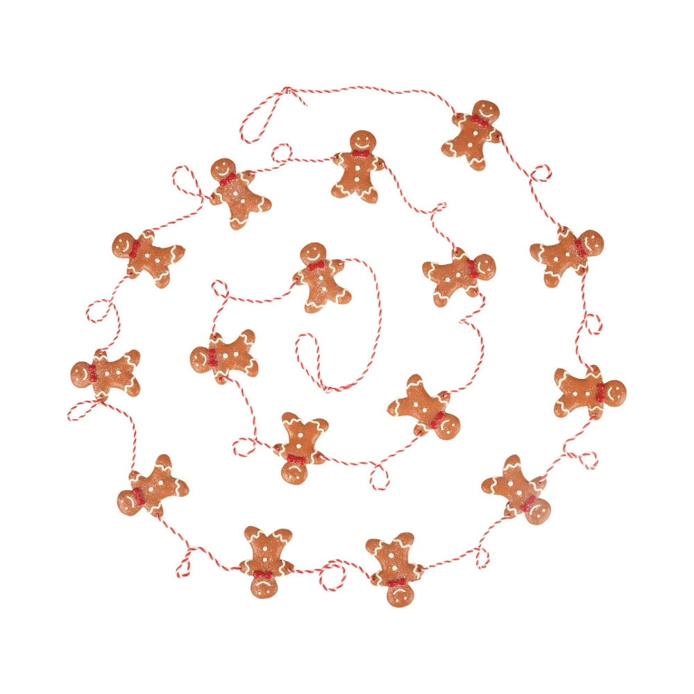 9 Foot Mini Gingerbread Man Christmas Garland, Amazon