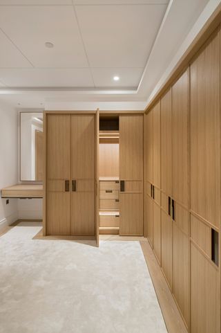 Eight Mulberry Square at Chelsea Barracks wardrobe