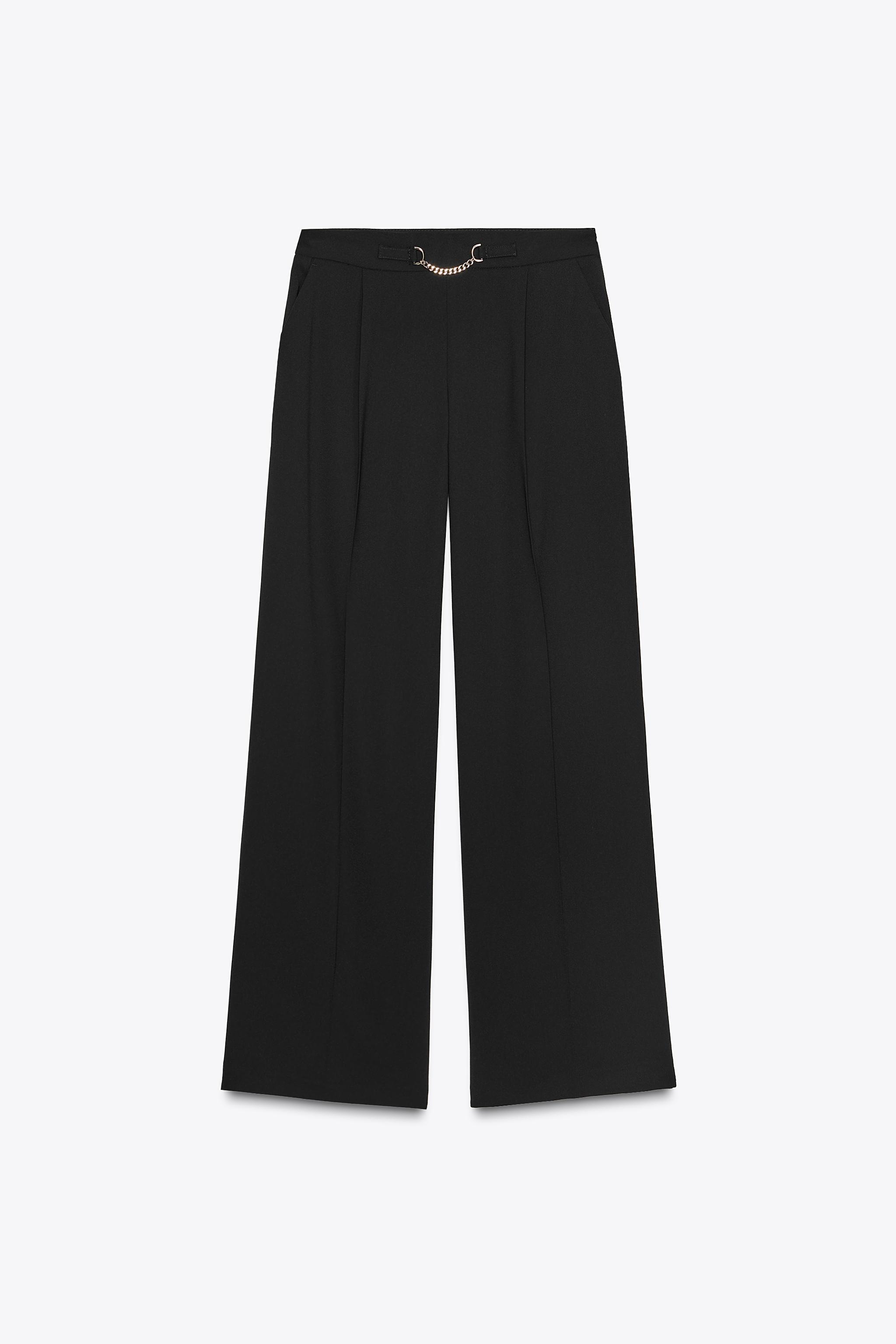 Chain Wide Leg Pants