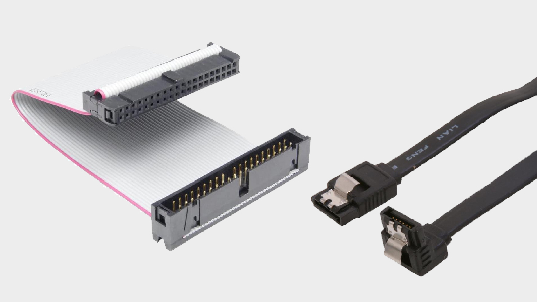 IDE and SATA cables.