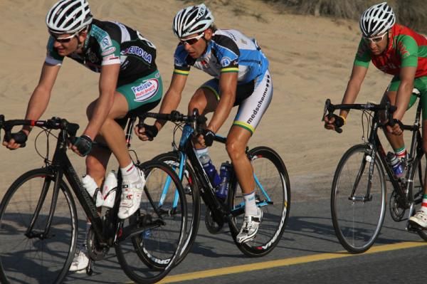 Malcolm Lange (Team Medscheme) sits comfortably in the break