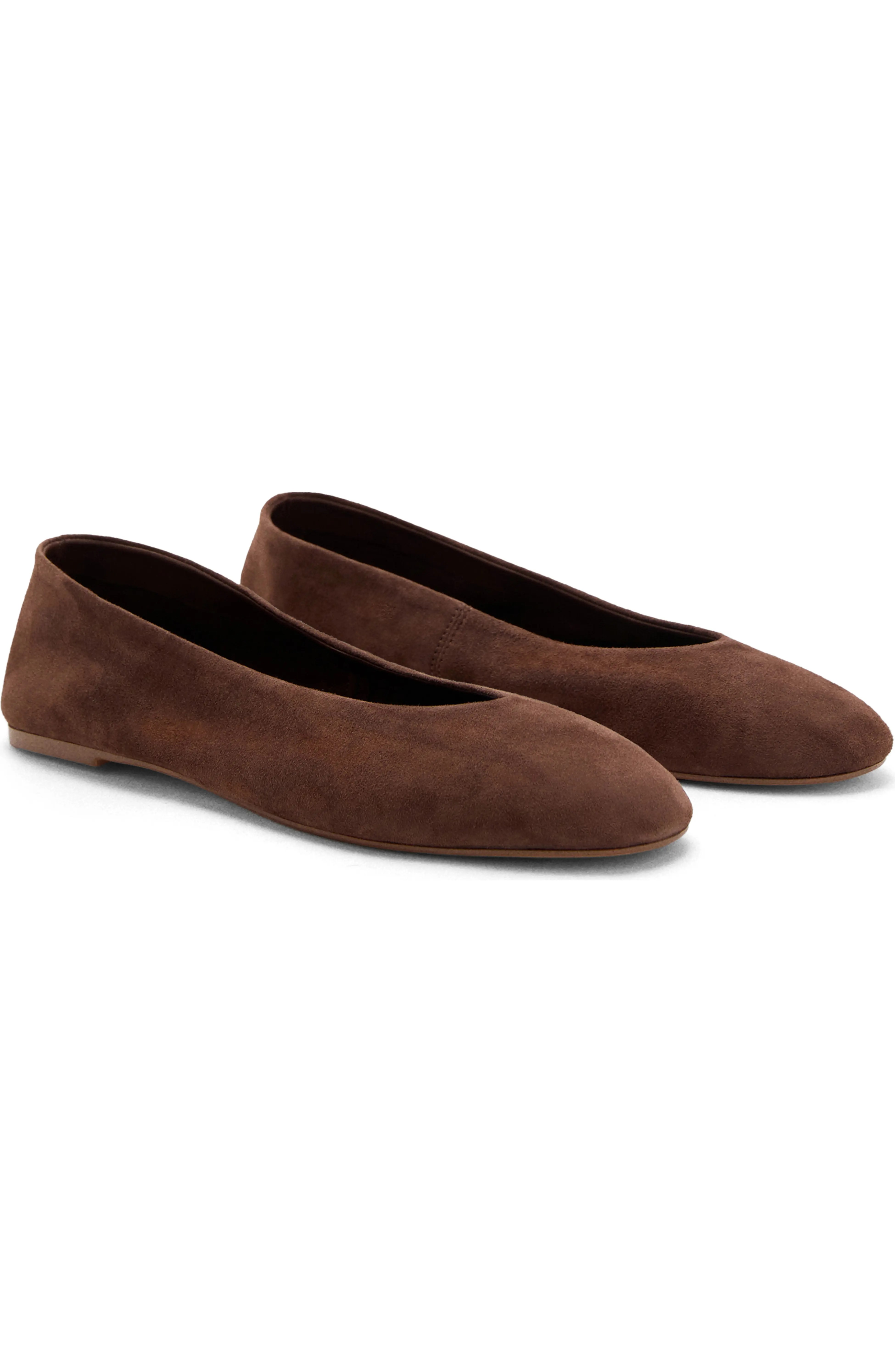 MANGO, Leather Ballet Flat