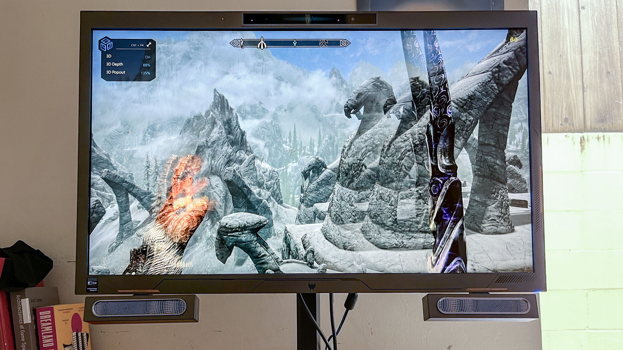 Acer Predator SpatialLabs 27 3D monitor on a desk