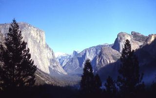 A valley in Yosemite National Park, in California