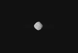 The asteroid Bennu, as seen by NASA's OSIRIS-REx spacecraft from a distance of about 205 miles, on Oct. 29, 2018.