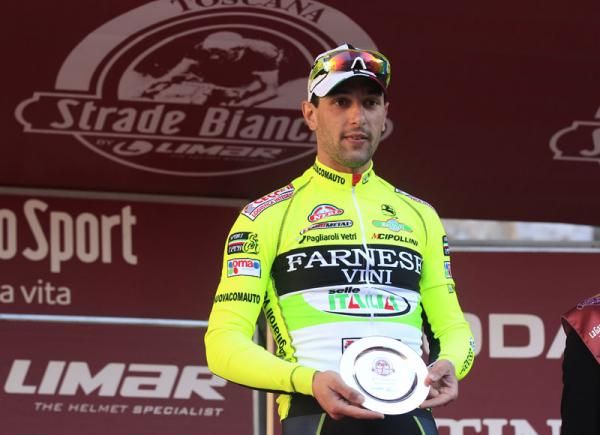 Oscar Gatto (Varnese Vini-Selle Italia) was a surprise 3rd in Strade Bianche