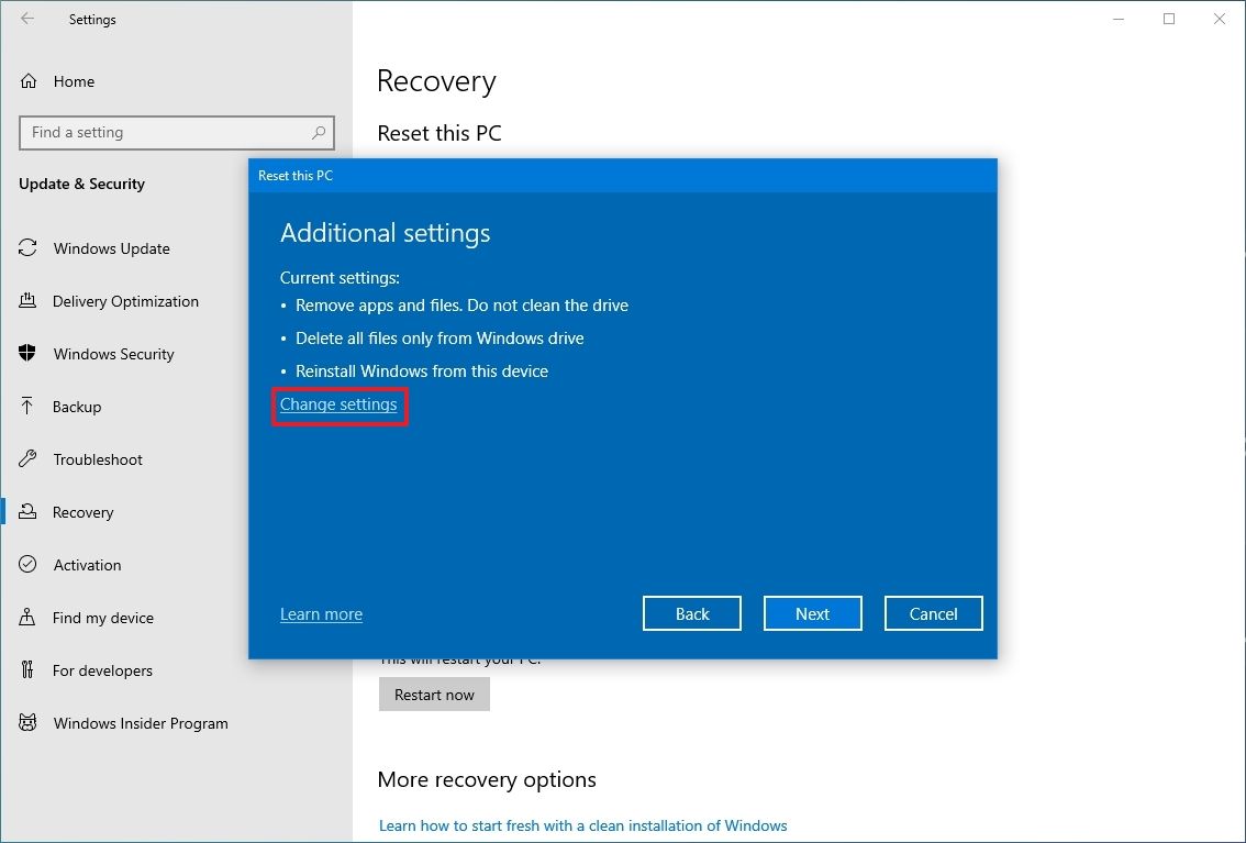 How to reset a Windows 10 PC to factory settings | Windows Central