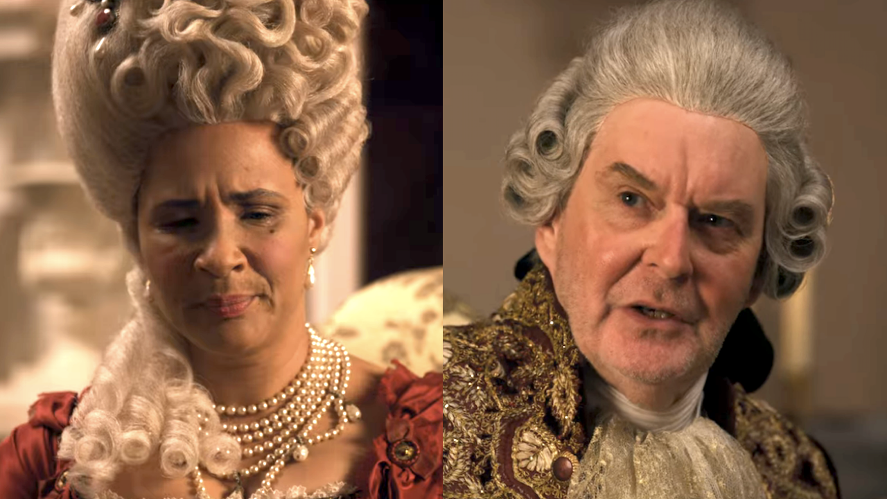 La triste conversación de la reina Charlotte con el rey Jorge en la temporada 1 de Bridgerton