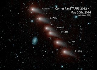 NEOWISE took a series of images of Comet PanSTARRS 2012 K1 in May 2014.