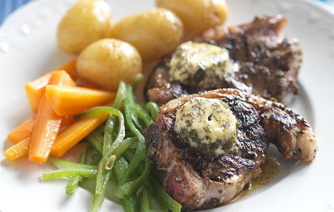 Summer lamb with buttered new potatoes