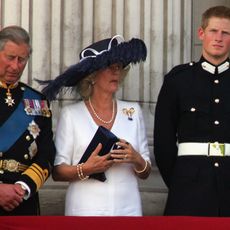 King Charles, Queen Camilla, and Prince Harry