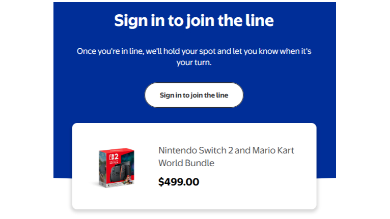 Walmart Switch 2 pre-orders