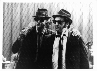 Dan Aykroyd and John Belushi as The Blues Brothers