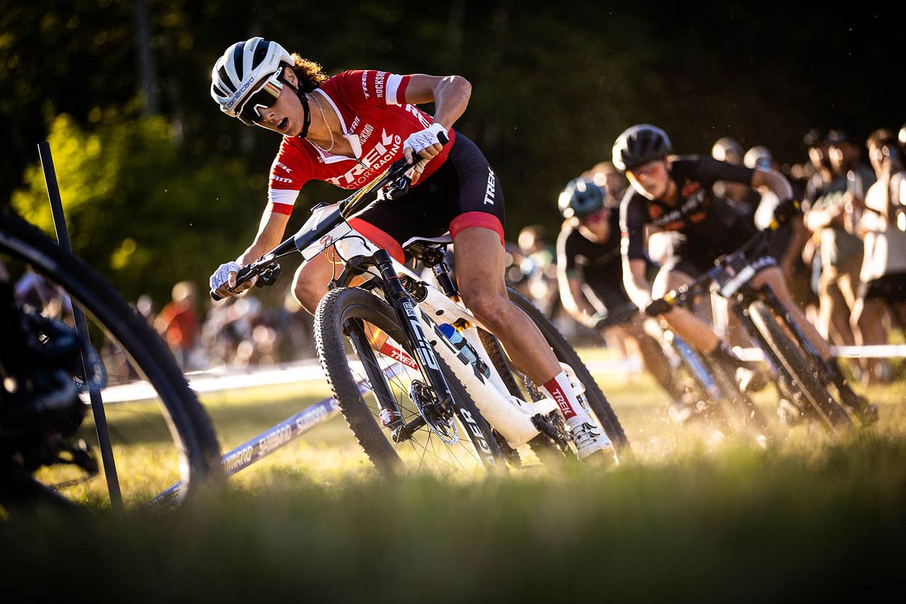 Jolanda Neff (Trek Factory) at the UCI MTB World Cup Mont-Sainte-Anne 2022