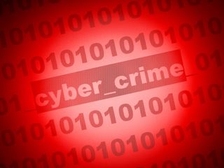 Cyber crime posted within binary code 