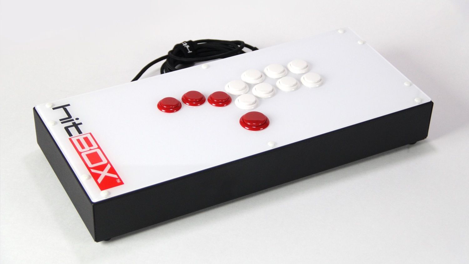 Hitbox combo button 24mm White12 30mm赤1