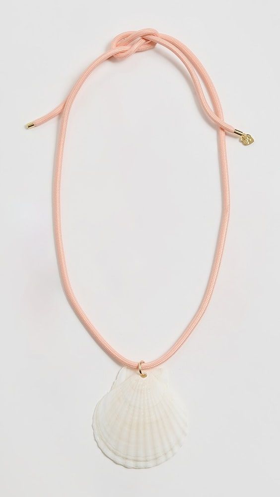 Hart White Scallop Shell Cord Necklace