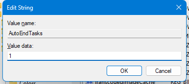 Set autoendtasks to 1