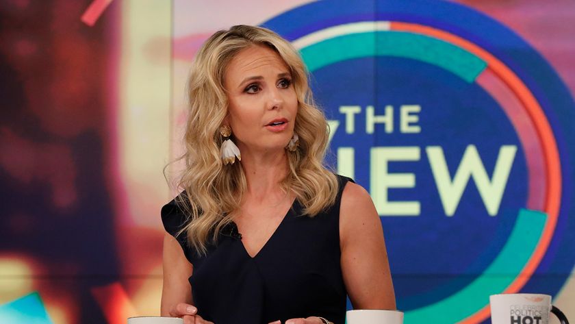 Elisabeth Hasselbeck wears black during a 2019 appearance back on The View after her firing.