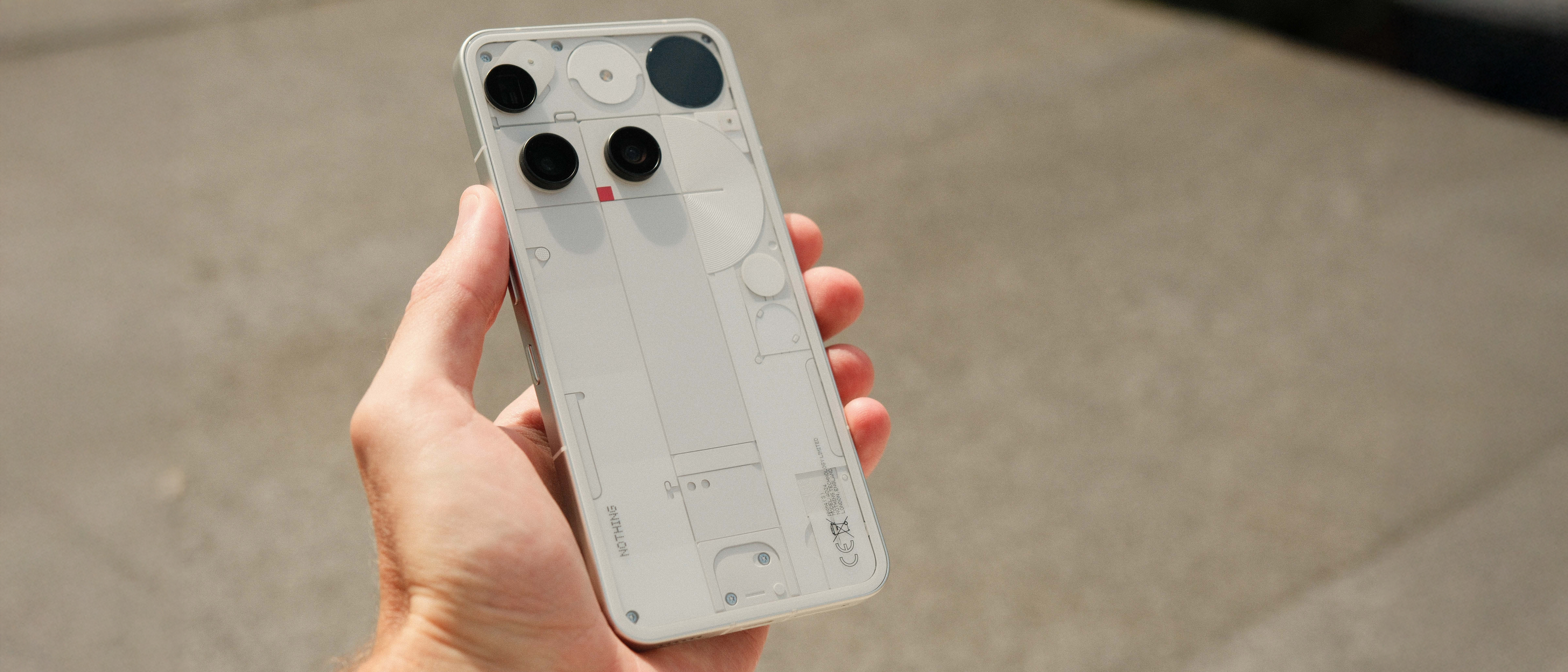 Nothing Phone (3) held in a hand
