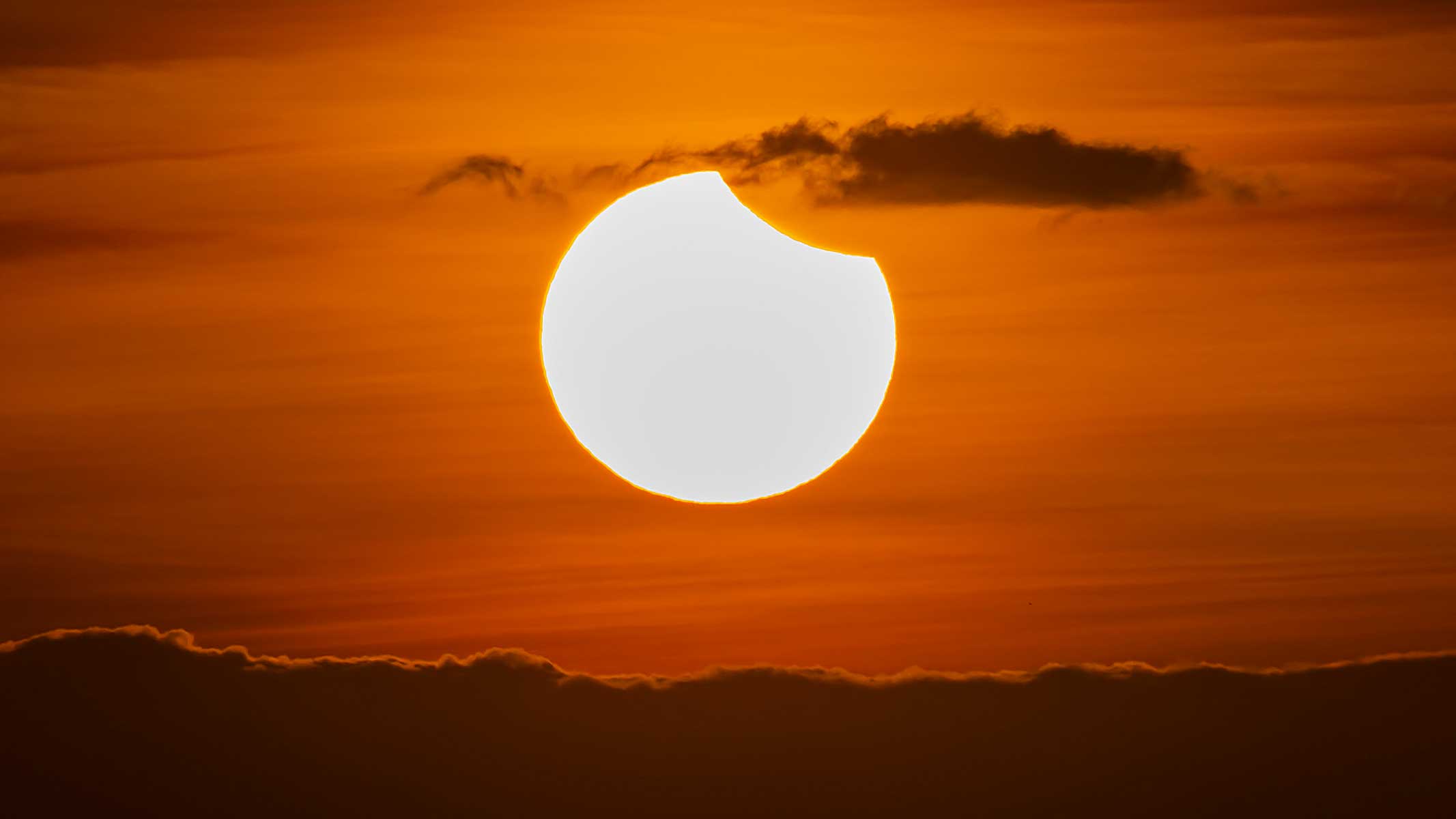 First solar eclipse of 2022