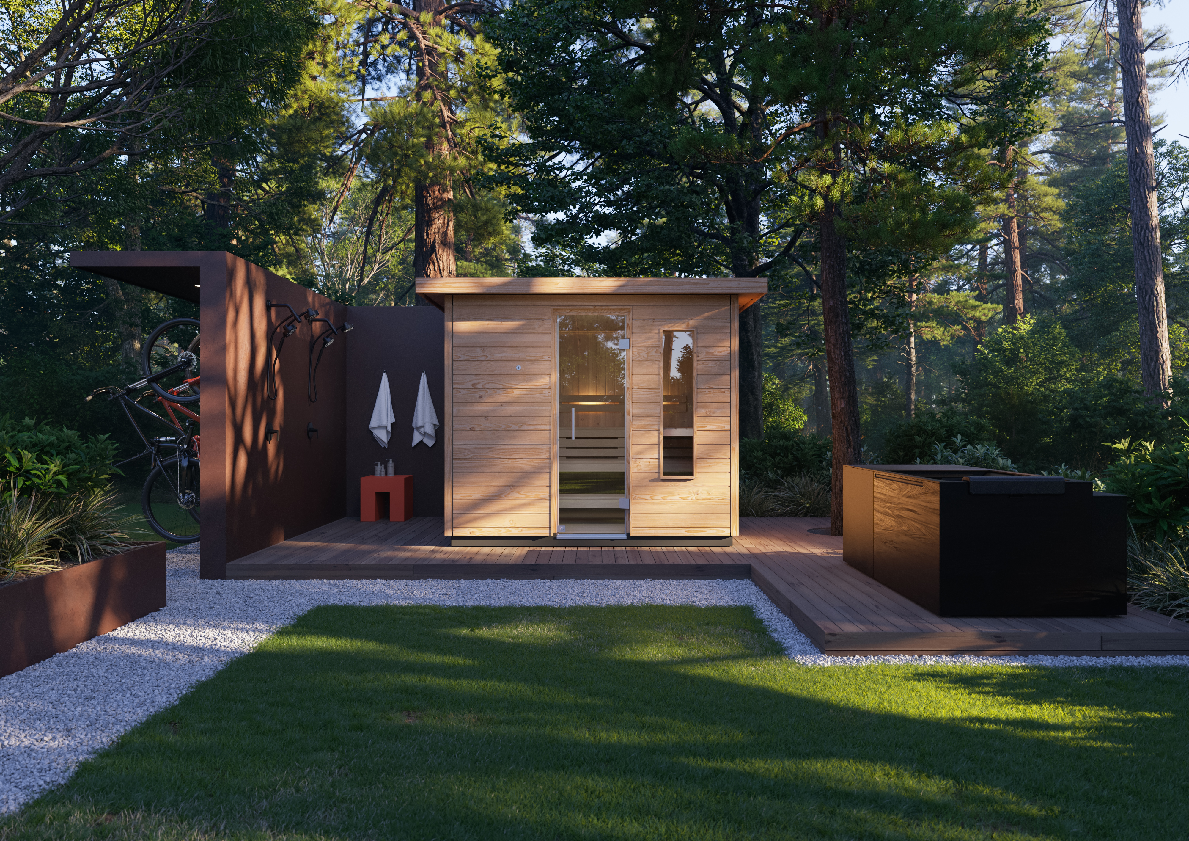 Kohler outdoor sauna