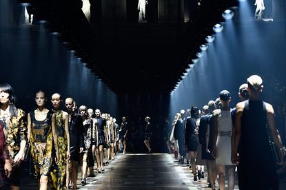 Lanvin's Spring/Summer 2015 fashion show during Paris Fashion week.