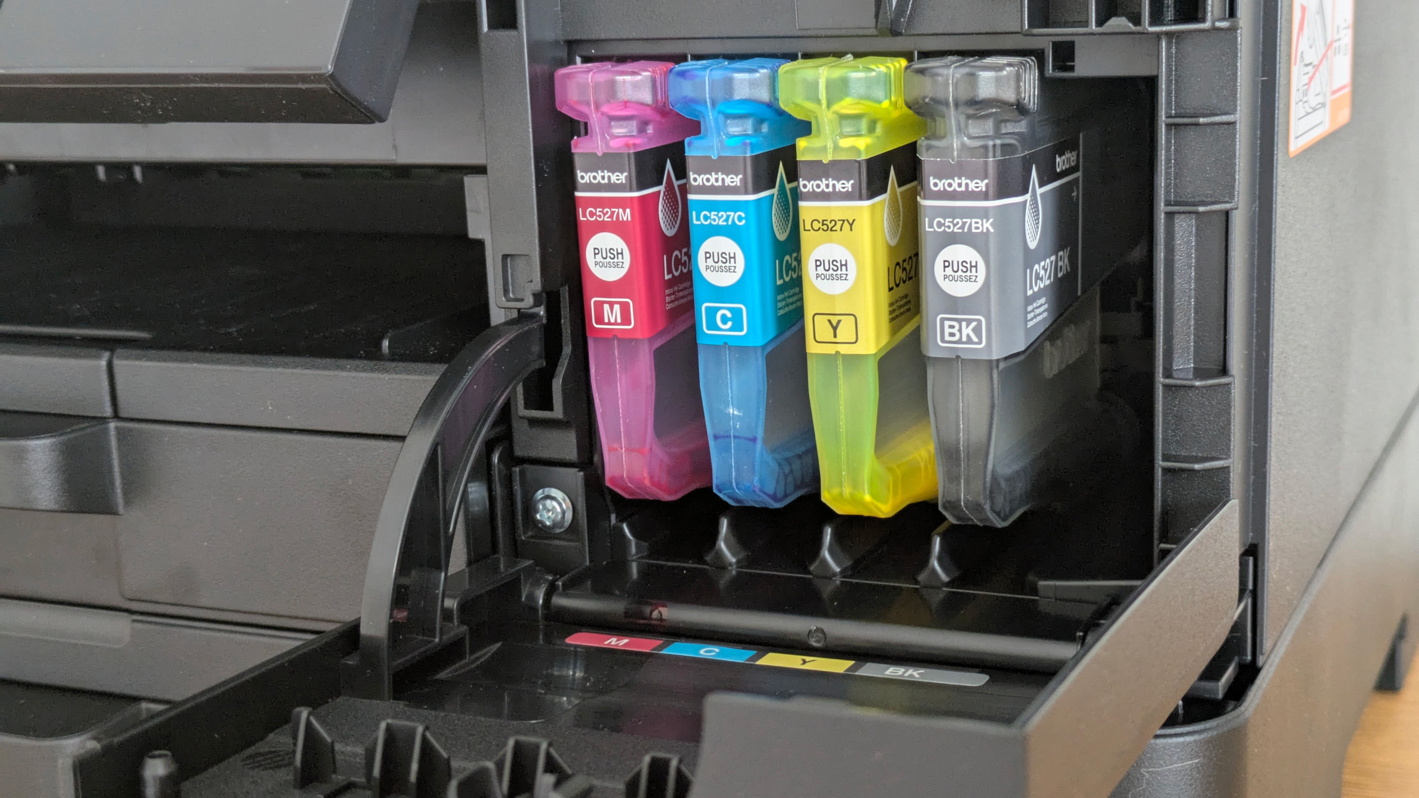 The ink cartridges on the Brother MFC-JD4550DW