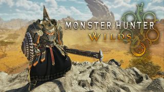 Monster Hunter Wilds gameplay screenshot with game logo