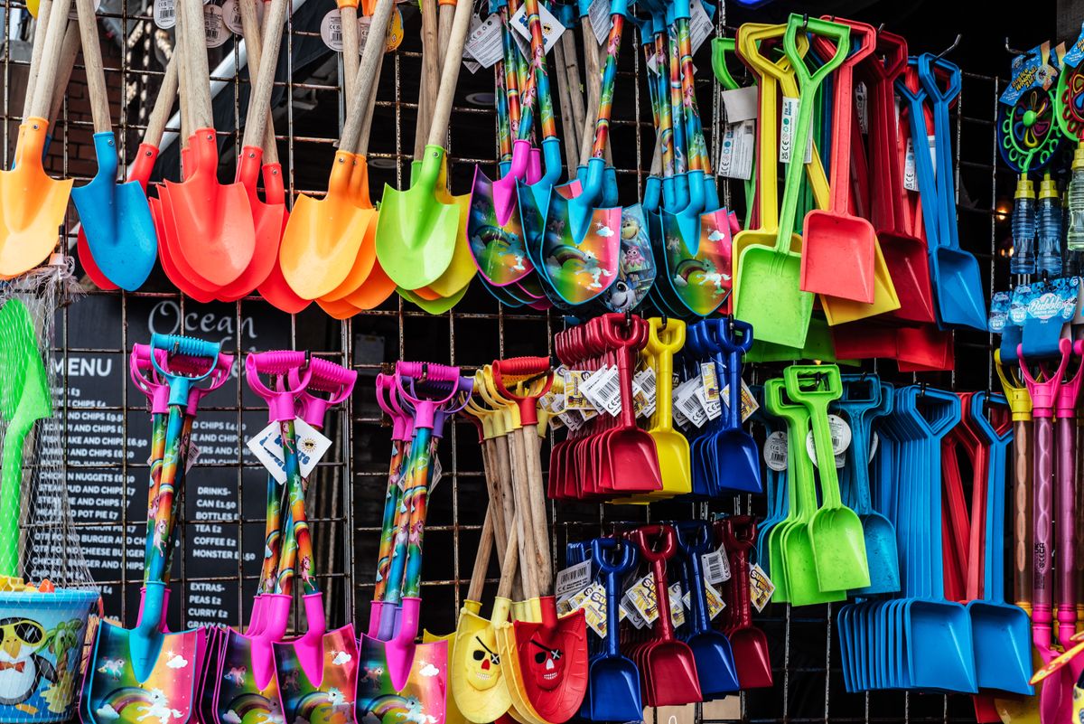 Capture the colourful elements associated with a traditional day at the seaside. Look out for spades, candy floss and coloured rock