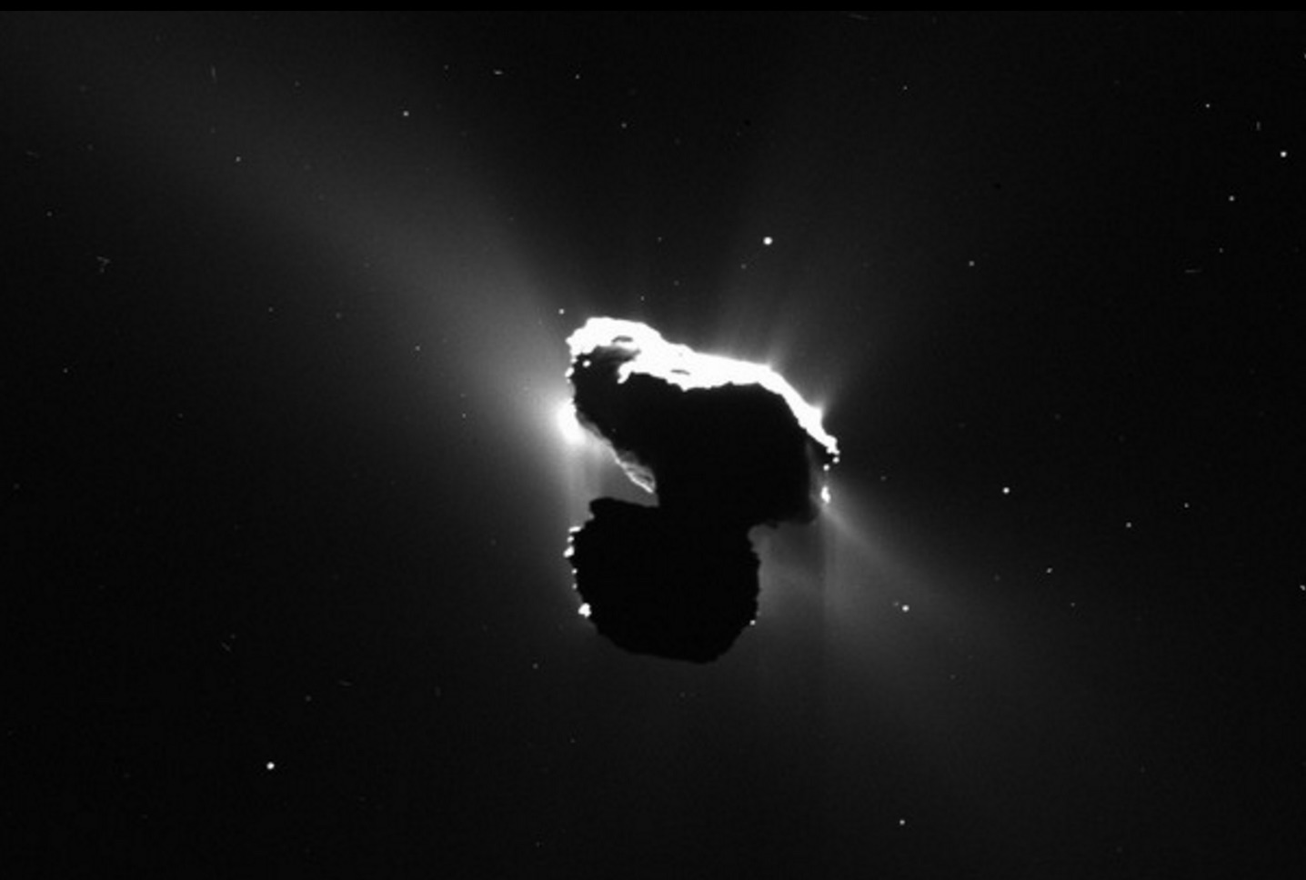 Comet 67P by Rosetta probe