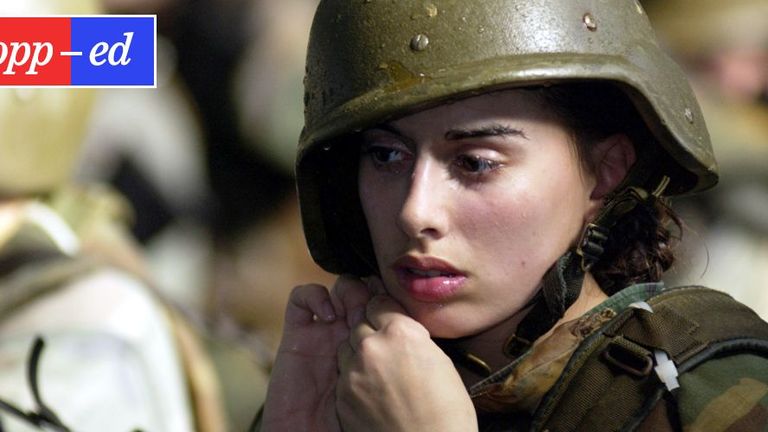 Woman in army uniform