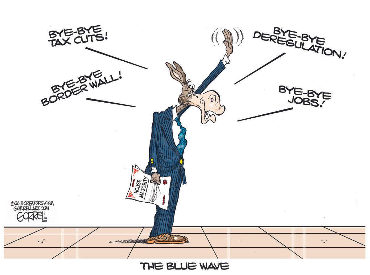 U.S. House Democrats majority midterm elections tax cuts border wall