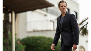 Tom Hiddleston, as Jonathan Pine, in The Night Manager season 2