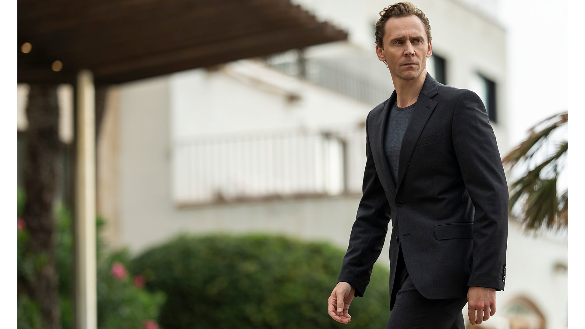 Tom Hiddleston, as Jonathan Pine, in The Night Manager season 2