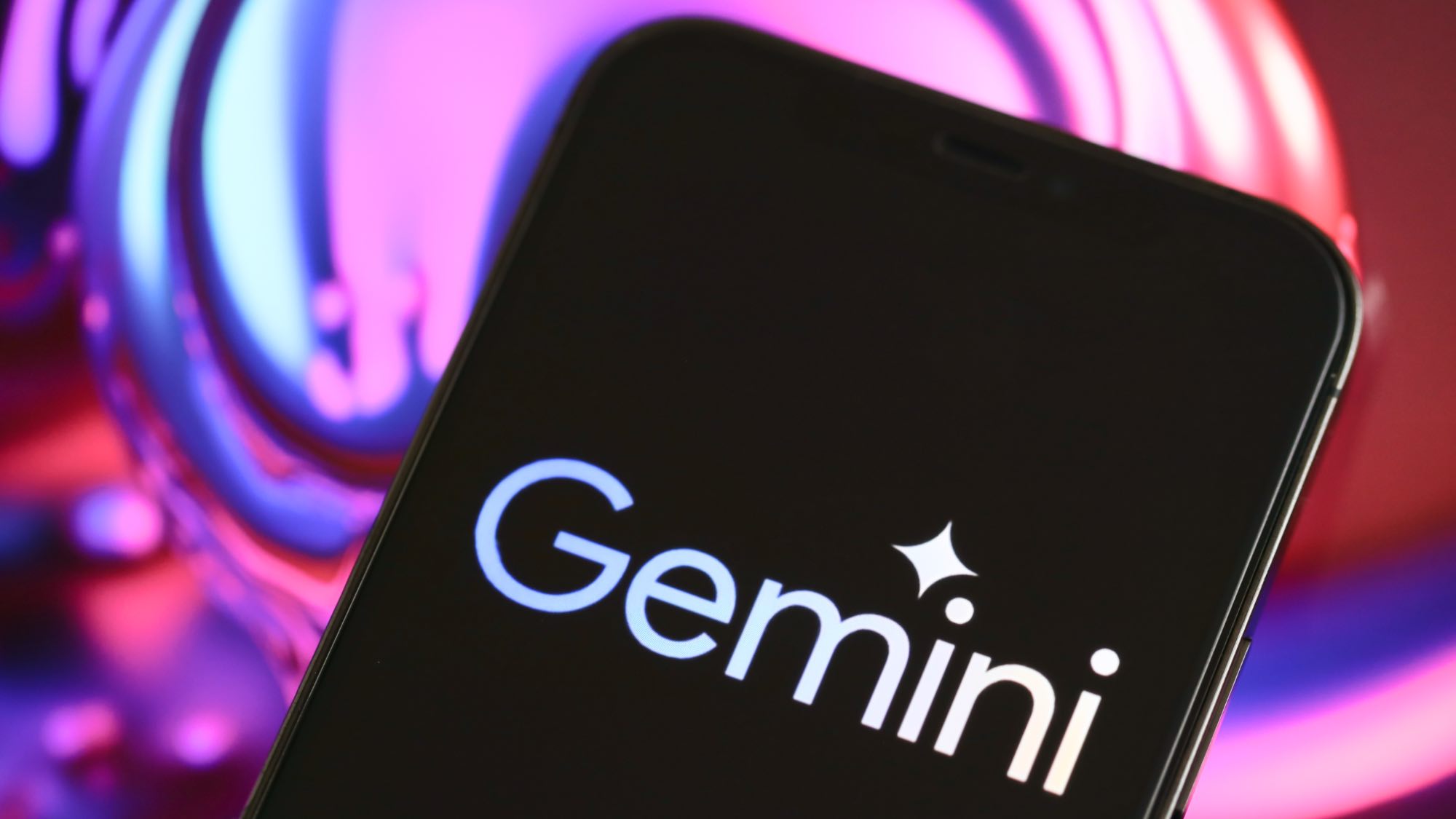 Gemini logo on phone