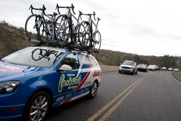 Cash Call Mortgage was selected for the lead position in the caravan for stage one of the Merco Cycling Classic.