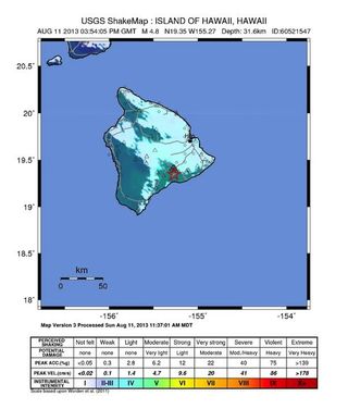 hawaii shake map