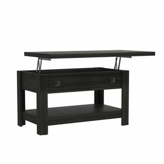 Hillsdale Coover Wood Rectangle Lift Top Coffee Table, Black