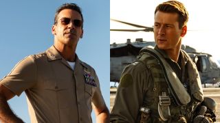 Jon Hamm and Glen Powell for Top Gun: Maverick