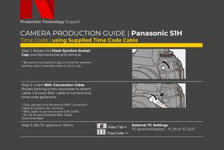 The Netflix Camera Production Guide lays out how the Panasonic S1H is to be used for broadcast