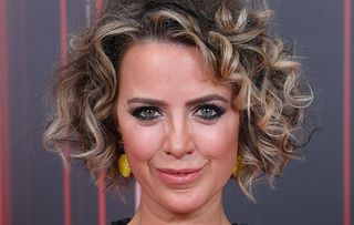 Sally Carman at an awards ceremony, looking differnent from her Coronation Street alter ego