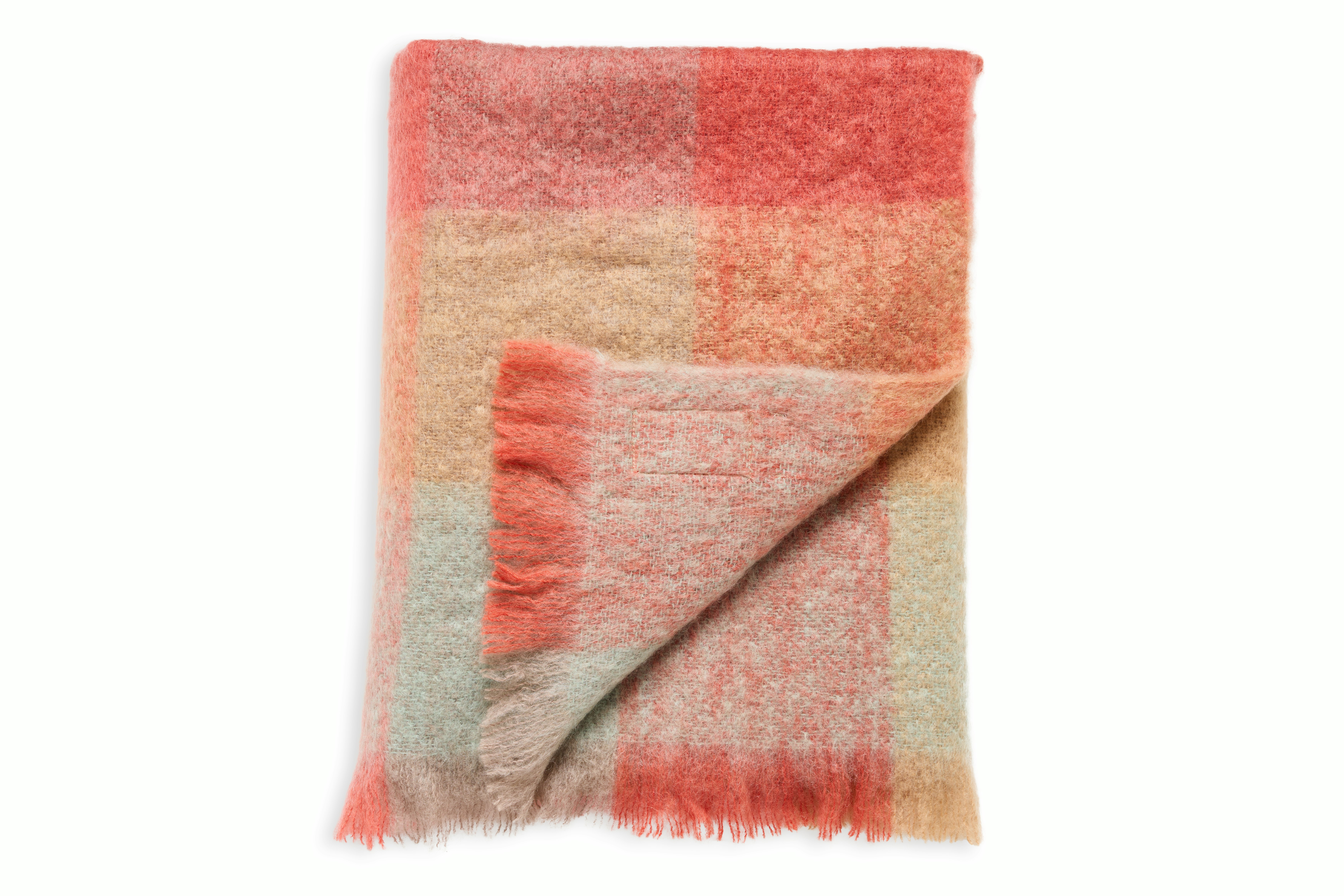 Avoca Colorblock Mohair Throw