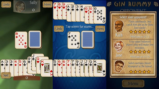 Three images collected together from Gin Rummy