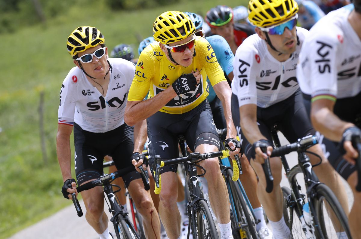 Geraint Thomas' post-crash