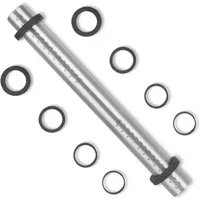 Super Kitchen Adjustable Stainless Steel Rolling Pin with Silicone Thickness Guide Rings - View at Amazon
