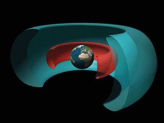 An artist's impression of Earth's inner radiation belt