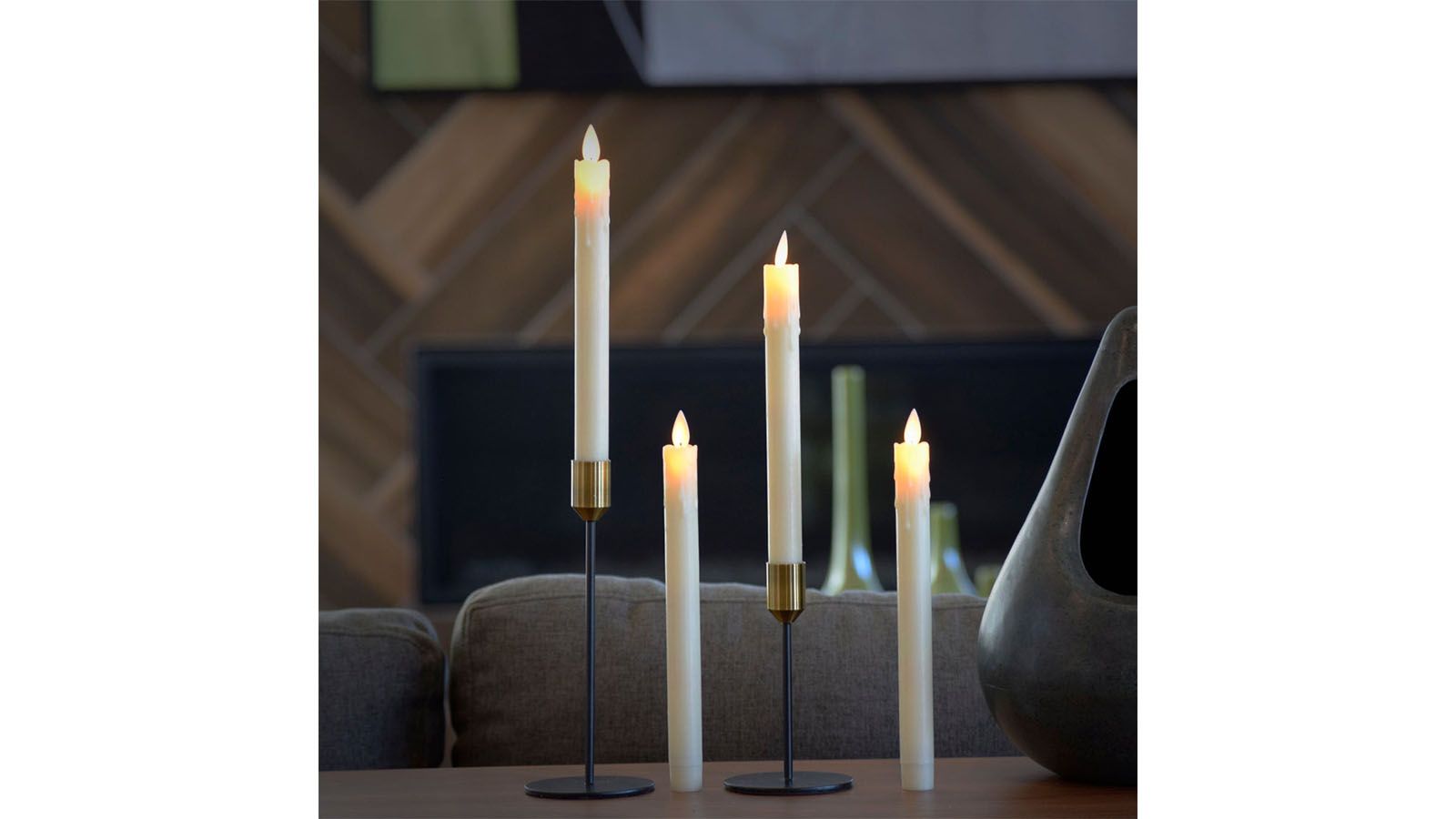 The IrisMade4U Flameless Taper Candles are the best flameless taper candles.