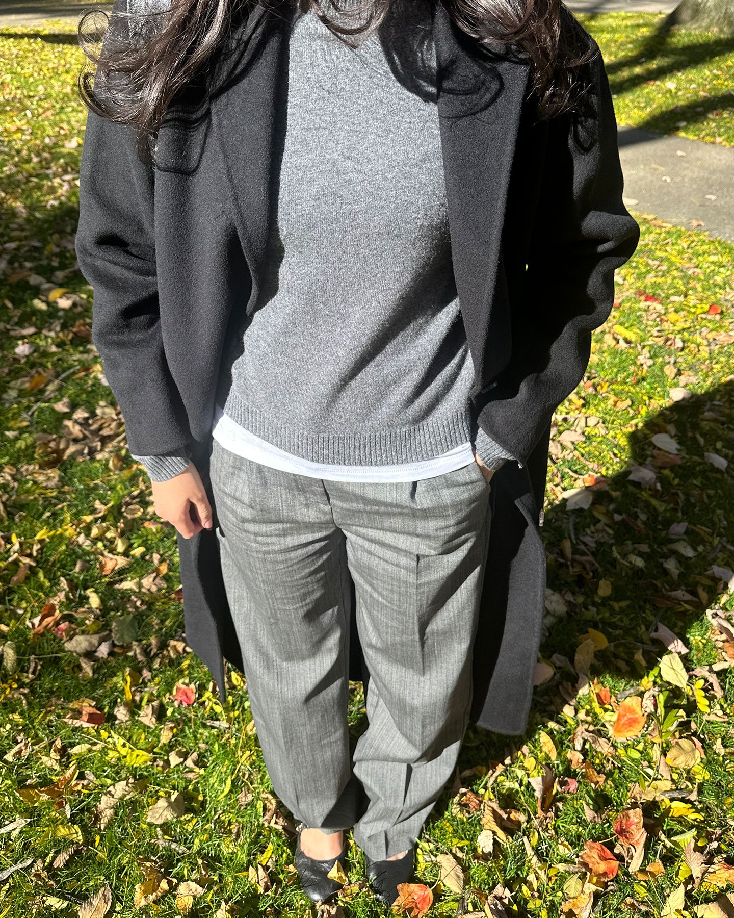 Who What Wear editor Josephine Hadjiloucas in J.Crew outfit.