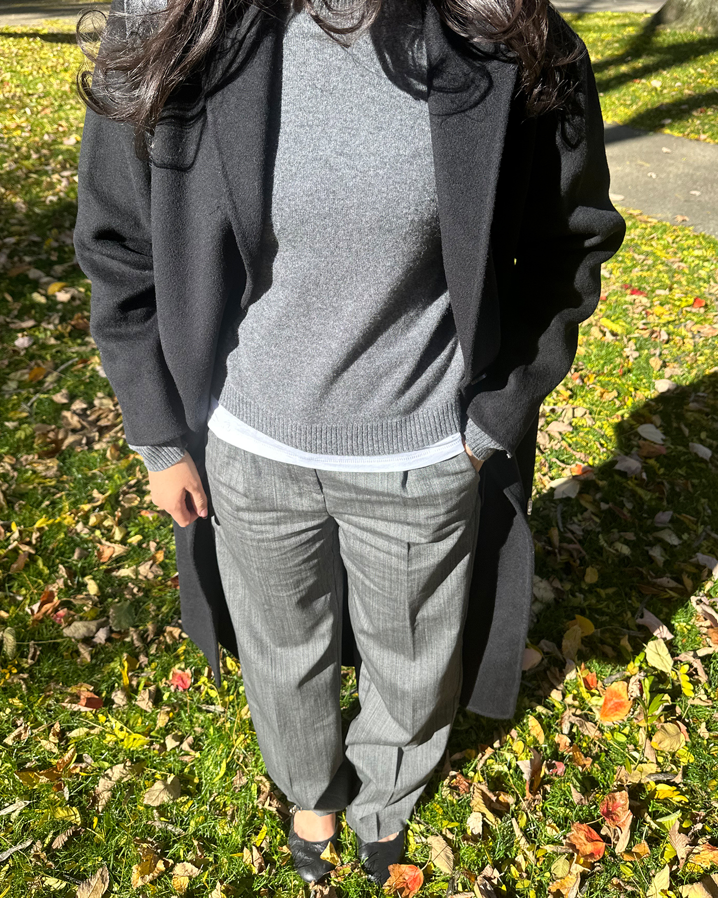 Who What Wear editor Josephine Hadjiloucas in J.Crew outfit.